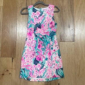 Lilly Pulitzer Floral Pink and Green Dress